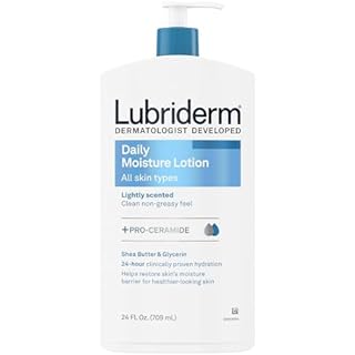 Lubriderm Fragrance Free Daily Moisture Lotion + Pro-Ceramide, Shea Butter