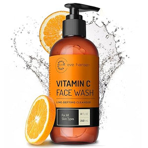 Vitamin C Cleanser Face Wash | HUGE 8 oz Anti Aging Facial for Dark Circles